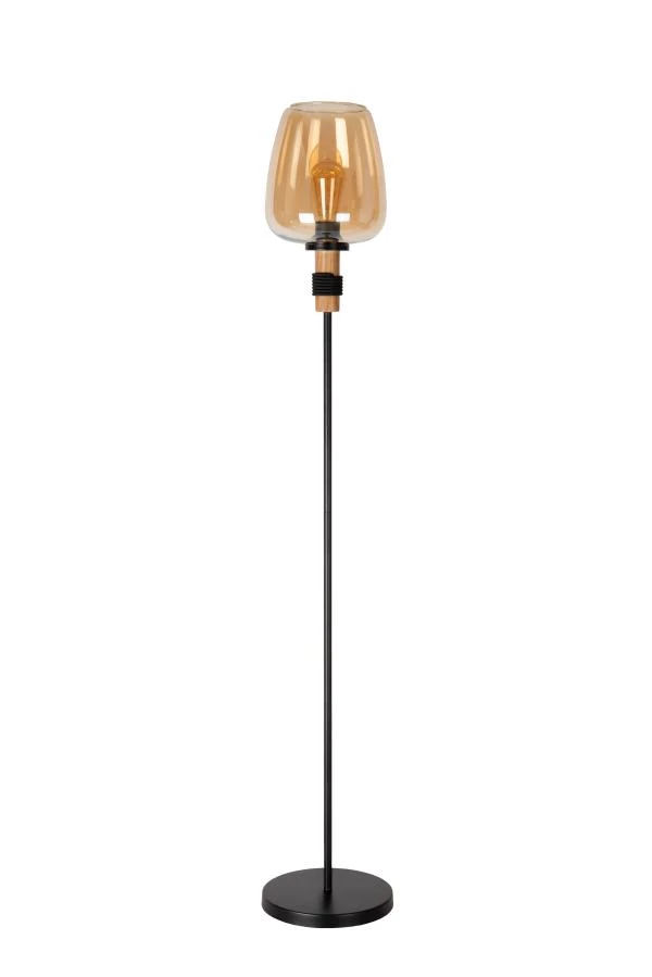 Lucide ILONA - Floor lamp - Ø 34 cm - 1xE27 - Amber - turned off